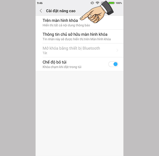 Chọn không hiển thị thông báo